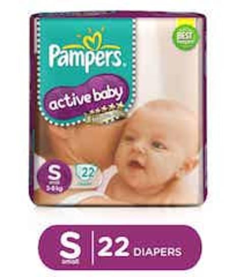Pampers Active Baby Diapers Small Size 22 Pieces